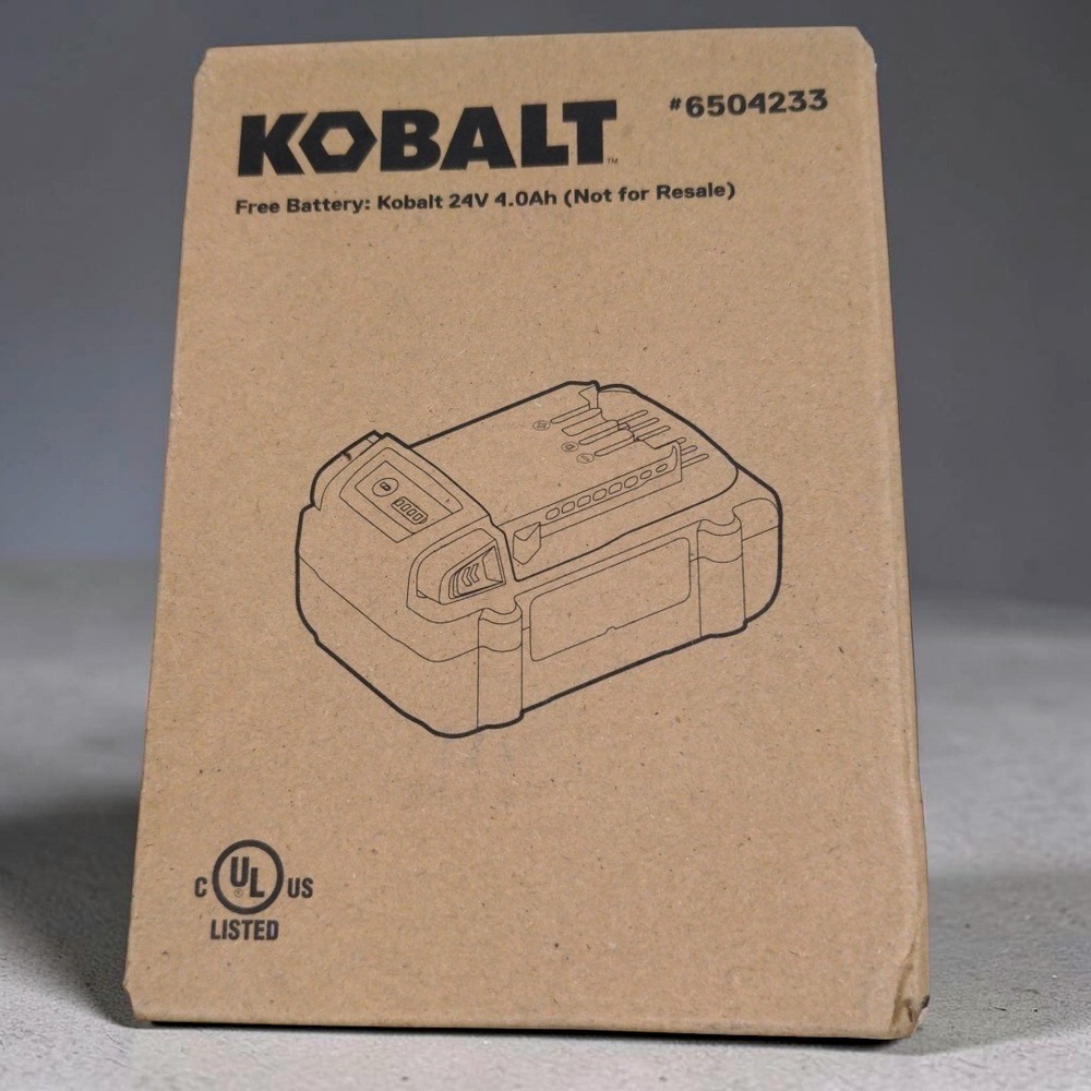 NEW Kobalt 24V Max 4.0Ah Lithium-Ion Battery 24-Volt 4Ah Rechargeable #6504233